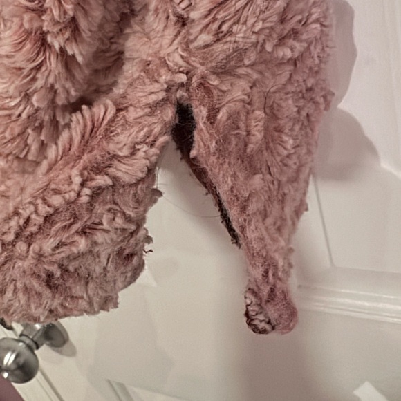 Stillwater Supply Co.Pink faux Sherpa Pullover, size oversized Small - Picture 9 of 12